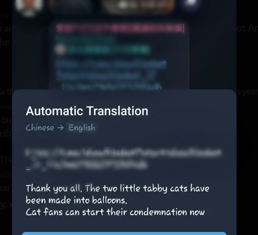 Telegram message posted after their deaths